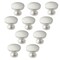 Cauldham Solid Round Kitchen Cabinet Knobs Pulls (1-1/8" Diameter) - Dresser Drawer/Door Hardware - Style R126 - Satin Nickel
